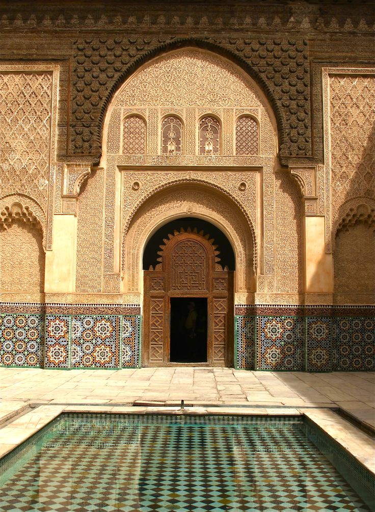 Private courtyards at Villa des orangers, Morocco